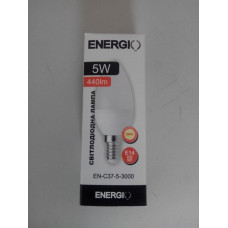 Лампа LED Energio C37 5W 3000K 220V E14 Лампа LED Energio C37 5W 3000K 220V E14