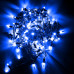 Гірлянда вулична STARLIGHT бахрома синій Flash 75LED IP44 чорний 2x0.7м