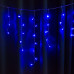 Гірлянда вулична STARLIGHT бахрома синій Flash 75LED IP44 чорний 2x0.7м