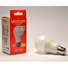 Лампа LED Vestum A65 15W 3000K 220V E27